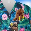 Bear And Beer Hawaiian Shirt, Tropical Plants Clothing, Aloha Shirt For Mens, Womens