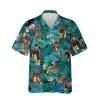 Bear Drinks Beer Hawaii Green Shirt, 3d Camping Shirt, Aloha Shirt For Mens, Womens