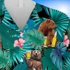 Bear Drinks Beer Hawaii Green Shirt, 3d Camping Shirt, Aloha Shirt For Mens, Womens