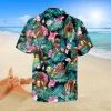 Drunk Bear Hibicus Flowers Hawaiian Shirt, Brewery Summer Outfit, Aloha Shirt For Mens, Womens