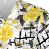 Yellow Bee And Flowers Hawaiian Shirt, Traveling Outfit For Women, Aloha Shirt For Mens, Womens