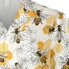 Honey Bee White Hawaii Shirt, Mother's Day Gift, Aloha Shirt For Mens, Womens