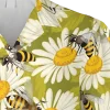 Floral Bee Hawaii Shirt, Honey Shirt, Beach Outfit, Aloha Shirt For Mens, Womens