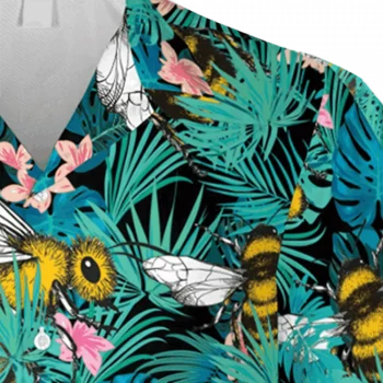 Honey Bee Hawaiian Shirt, 3d T-shirt, Aloha Shirt For Mens, Womens
