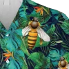 Funny Bee Green Hawaii Shirt, Gift For Bee Lovers, Aloha Shirt For Mens, Womens