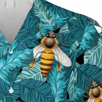 Bee Tropical Hawaiian Shirt, Sweet Summer Clothing, Aloha Shirt For Mens, Womens