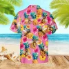 Bee, Fruits And Plants Pink Hawaiian Shirt, Gift For Beekeeper, Aloha Shirt For Mens, Womens