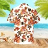 Red And White Bee Hawaiian Shirt, Gift For Beekeeper, Aloha Shirt For Mens, Womens