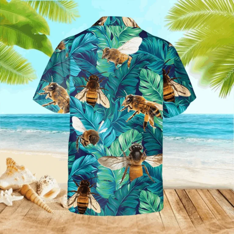 Bee Green Hawaii Shirt, Funny Summer Clothing, Aloha Shirt For Mens, Womens