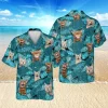 Bengal Cat Tropical Hawaii T-shirt, Gift For Cat Mom, Aloha Shirt For Mens, Womens