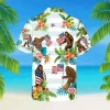 Bigfoot White Hawaiian Shirt, Camping, Camper T-shirt, Aloha Shirt For Mens, Womens