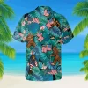 Funny Bigfoot Tropical Hawaii Shirt, Gift For Dad, Aloha Shirt For Mens, Womens