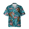 Bigfoot Dab Blue Hawaiian Shirt, Summer Clothing, Aloha Shirt For Mens, Womens