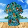 Bigfoot Hibicus Hawaii Shirt, Bigfoot Drinks Beer Apparel, Aloha Shirt For Mens, Womens