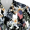 Floral Bigfoot Black Hawaiian Shirt, Summer T-shirt For Men, Aloha Shirt For Mens, Womens