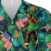 Funny Bigfoot America Hawaiian Shirt, Vintage Beach T-shirt, Aloha Shirt For Mens, Womens