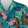 Bigfoot American Flag Hawaii Shirt, Camping Outfit, Aloha Shirt For Mens, Womens