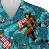 Bigfoot Dab Blue Hawaiian Shirt, Summer Clothing, Aloha Shirt For Mens, Womens