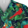 Cardinal Tropical Hawaiian Shirt, Green Clothing For Him, Aloha Shirt For Mens, Womens