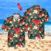 Cardinal Birds Tropical Hawaiian T-shirt, Reyn Spooner Shirts For Husband, Aloha Shirt For Mens, Womens