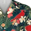 Cardinal Birds Tropical Hawaiian T-shirt, Reyn Spooner Shirts For Husband, Aloha Shirt For Mens, Womens