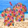 Cardinal Bird Pink Hawaiian Shirt, Mother's Day Gift Ideas, Aloha Shirt For Mens, Womens