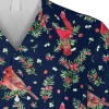 Cardinal Mistletoe Hawaii Shirt, Christmas Clothing, Aloha Shirt For Mens, Womens