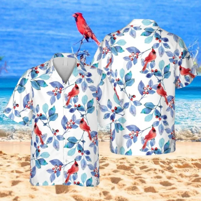 Cardinal Birds Hawaii T-shirt, Tactical Hawaiian Shirt, Aloha Shirt For Mens, Womens