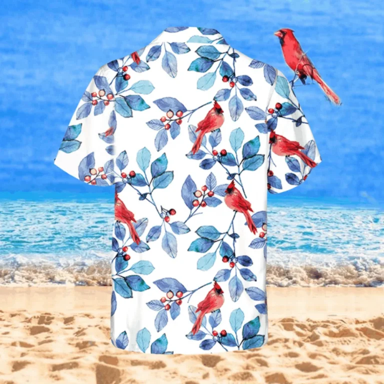 Cardinal Birds Hawaii T-shirt, Tactical Hawaiian Shirt, Aloha Shirt For Mens, Womens