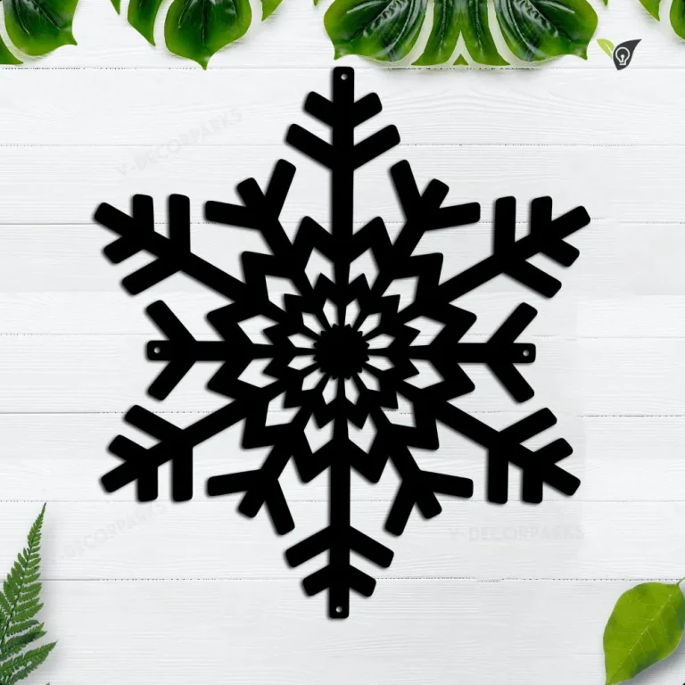 Personalized Snowflake Welcome Sign, Metal Wall Decor, Door Decoration, Winter Decor, Christmas, Porch Sign, Entryway Decor