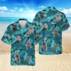 British Shorthaired Tropical Hawaii Shirt, Mother's Day Gift, Aloha Shirt For Mens, Womens