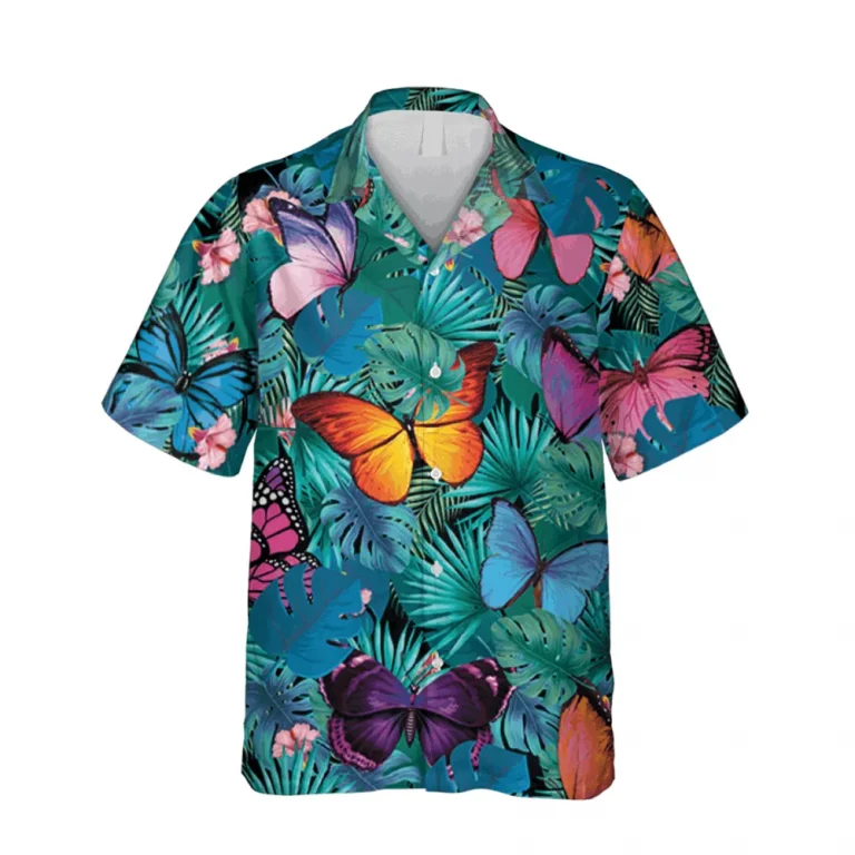 Butterflies Hawaii Shirt, Beach Shirt For Her, Aloha Shirt For Mens, Womens