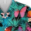 Butterflies Green Hawaii T-shirt, Beach Outfit For Men, Aloha Shirt For Mens, Womens