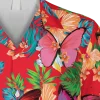Red Butterfly Hawaiian T-shirt, Father's Day Gift, Aloha Shirt For Mens, Womens