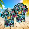 Neon Butterflies Hawaiian Shirt, 3d Apparel For Women, Aloha Shirt For Mens, Womens
