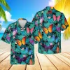 Tropical Plants Butterfly Hawaii 3d Shirt, Island Clothing, Aloha Shirt For Mens, Womens