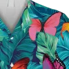 Butterfly Tropical Leaves Hawaii Shirt, Gift For Her, Aloha Shirt For Mens, Womens