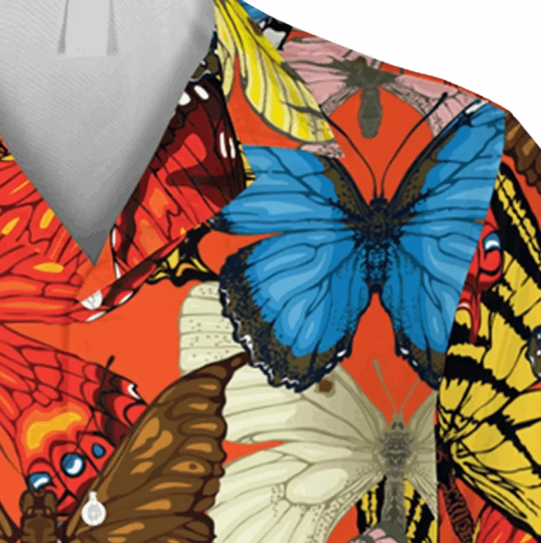 3d Butterflies Hawaiian Shirt, Aloha Clothing, Aloha Shirt For Mens, Womens