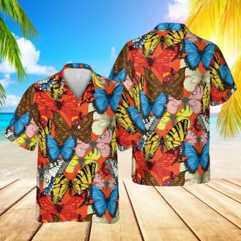 3d Butterflies Hawaiian Shirt, Aloha Clothing, Aloha Shirt For Mens, Womens