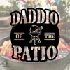 Daddio Of The Patio Funny Bbq Metal Sign, Backyard Grill Metallic Decor Metal Sign