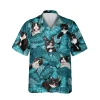 Tuxedo Cats Tropical Hawaii T-shirt, Gift For Cat Lovers, Aloha Shirt For Mens, Womens