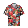 Tuxedo Kittens Red Hawaii Shirt, Kahala T-shirts, Aloha Shirt For Mens, Womens