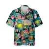 Floral Hibicus Camping Shirt, Summer Hawaii Shirt For Men, Aloha Shirt For Mens, Womens