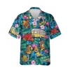 Floral Camping Hawaiian Shirt, Camping Rv Men T-shirt, Aloha Shirt For Mens, Womens