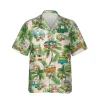 Palm Trees And Recreational Vehicles Hawaiian Shirt, Camping Outfit, Aloha Shirt For Mens, Womens