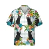 Funny Black Kitty Hawaiian Shirt, Travel Clothing For Mom, Aloha Shirt For Mens, Womens