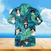 Tuxedo Cat Sticking Tongue Out Hawaiian Shirt, Summer Clothing, Aloha Shirt For Mens, Womens