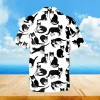 Cartoon Tuxedo Cats White Hawaii Shirt, Hawaiian Outfit For Men, Aloha Shirt For Mens, Womens