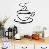 Coffee Cup Metal Bar Sign, Housewarming Steel Wall Art