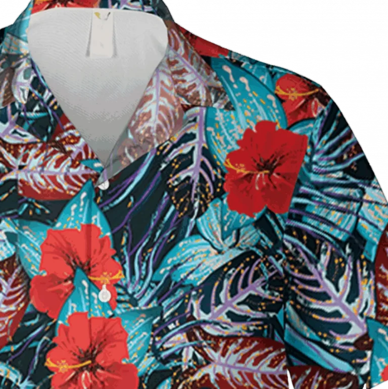 Corlorful Hibicus Hawaii Shirt, 3d Clothing, Gift For Boyfriend, Aloha Shirt For Mens, Womens